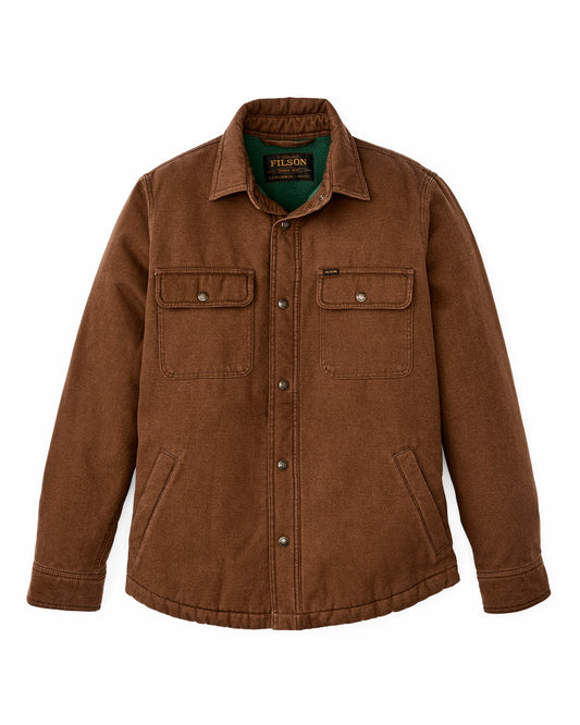 Men Filson Fleece Lined Jac-shirt - Brown