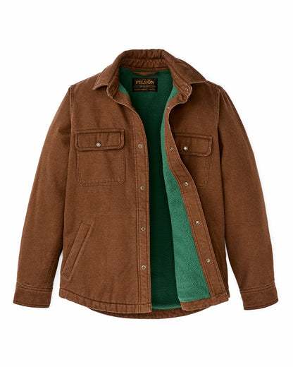 Men Filson Fleece Lined Jac-shirt - Brown