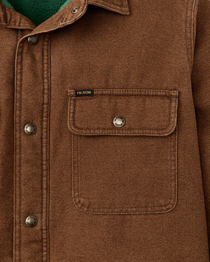Men Filson Fleece Lined Jac-shirt - Brown