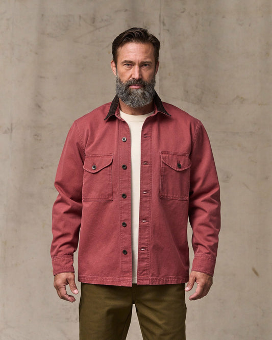 Men Filson Rustic Canvas Jac-shirt - Red Rock