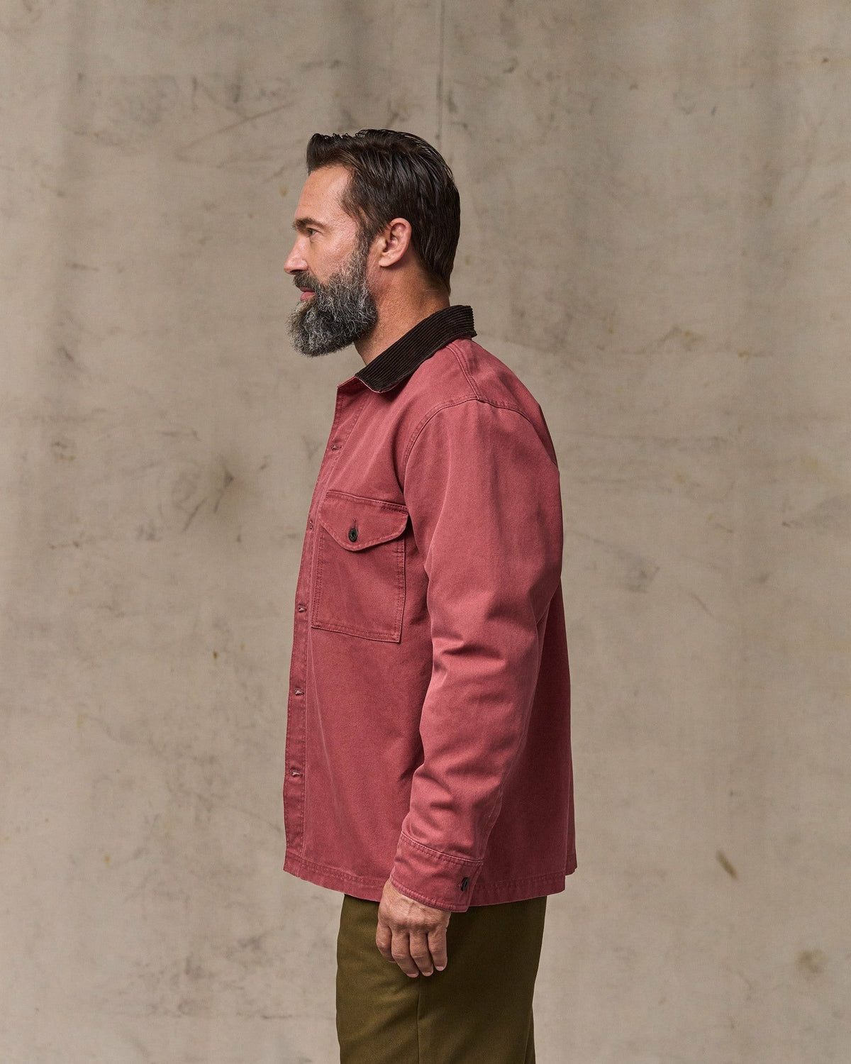 Men Filson Rustic Canvas Jac-shirt - Red Rock