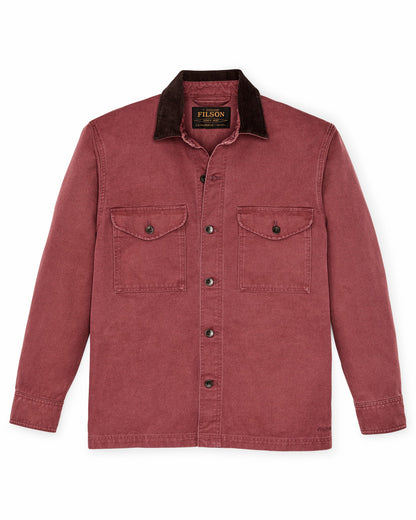 Men Filson Rustic Canvas Jac-shirt - Red Rock