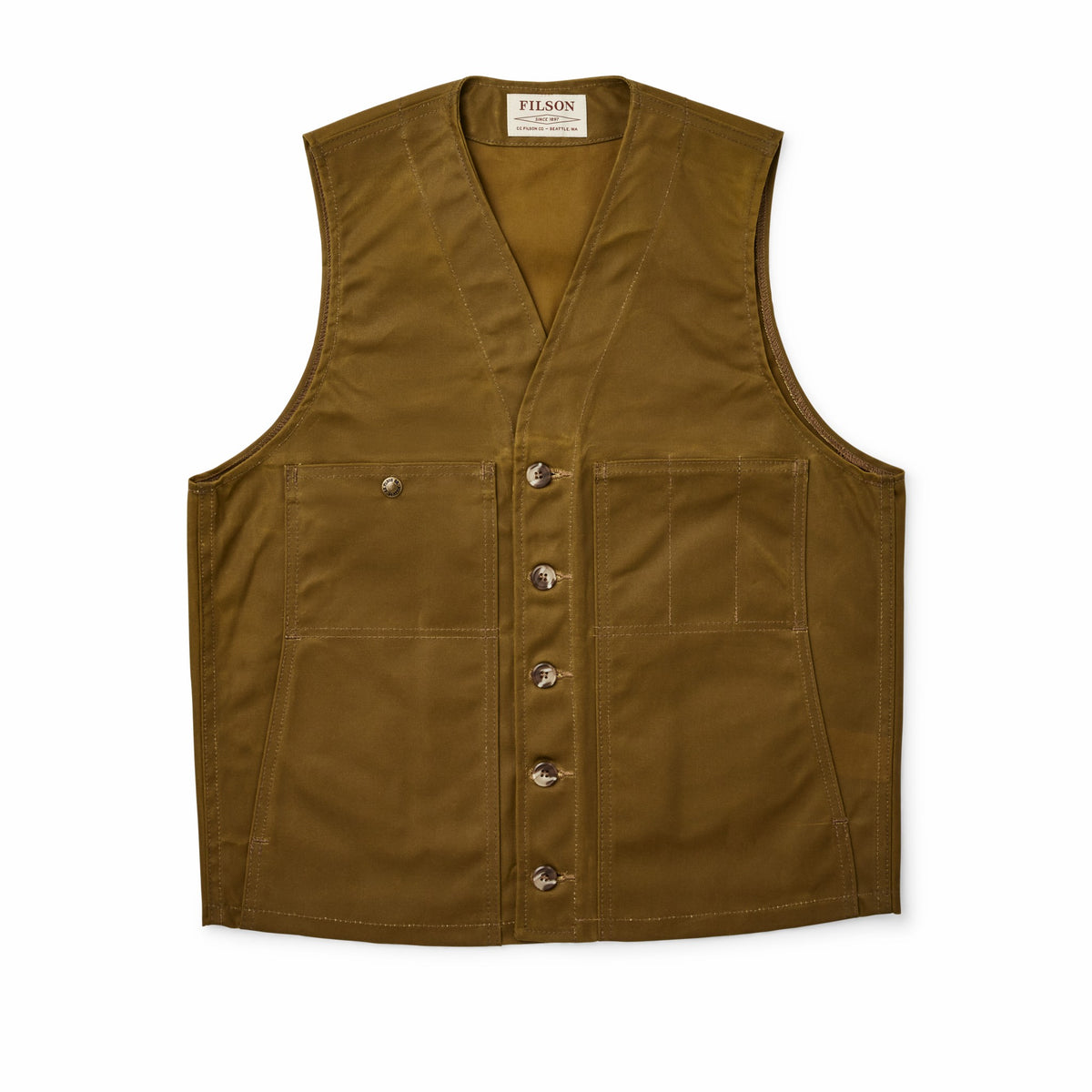 Men Filson Men's Waxed Canvas Vest