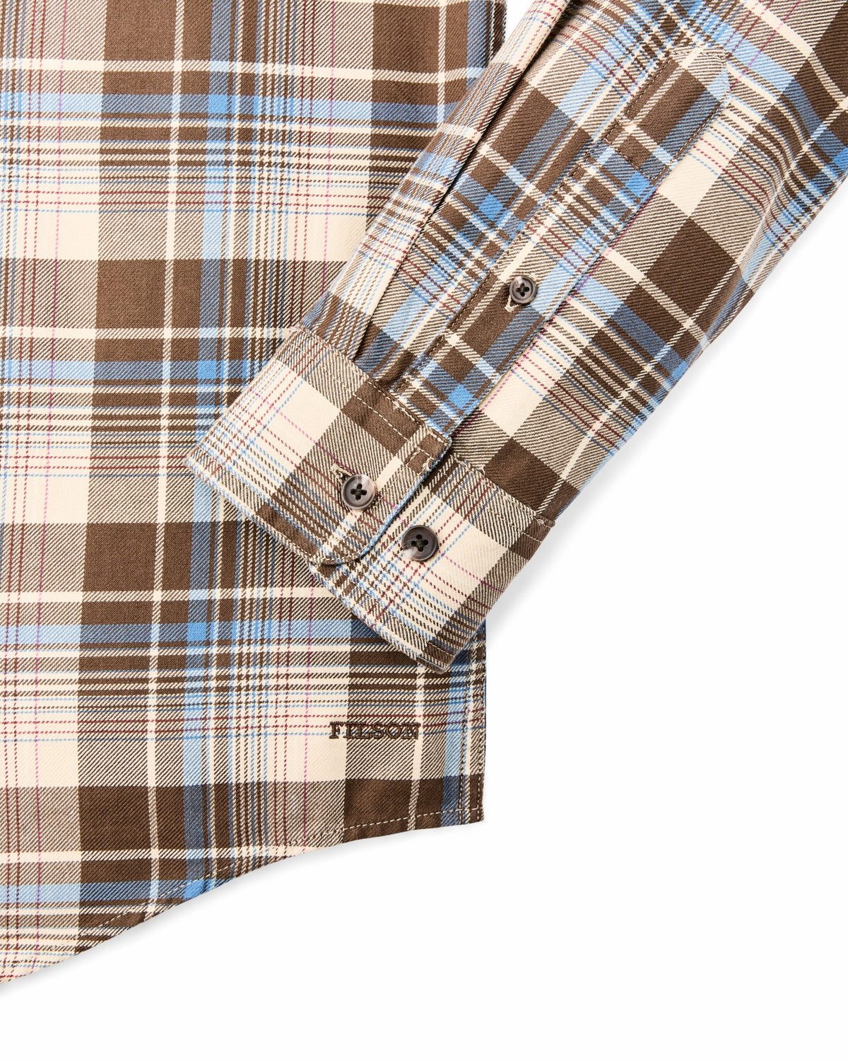 Men Filson Lightweight Alaskan Guide Shirt - Cream / Blue / Multi Plaid