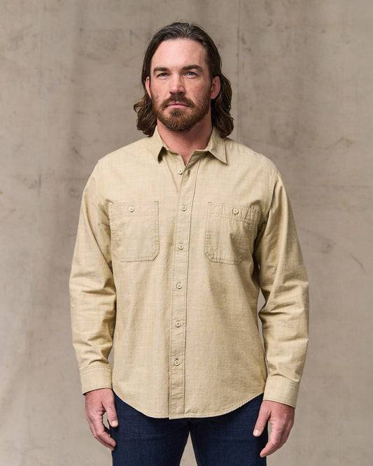 Men Filson Chambray Cpo Shirt - Tan