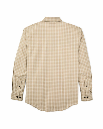 Men Filson Twin Lakes Sport Shirt - Tan / Cream Plaid