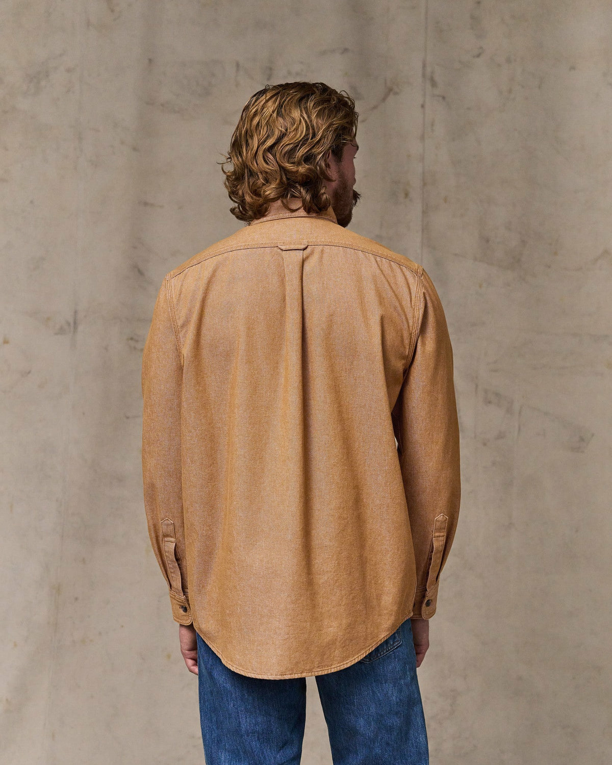 Men Filson Denim Guide Shirt - Harvest Tan