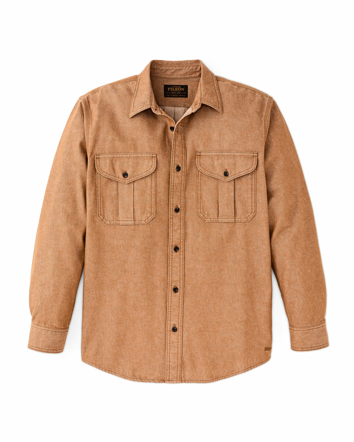 Men Filson Denim Guide Shirt - Harvest Tan
