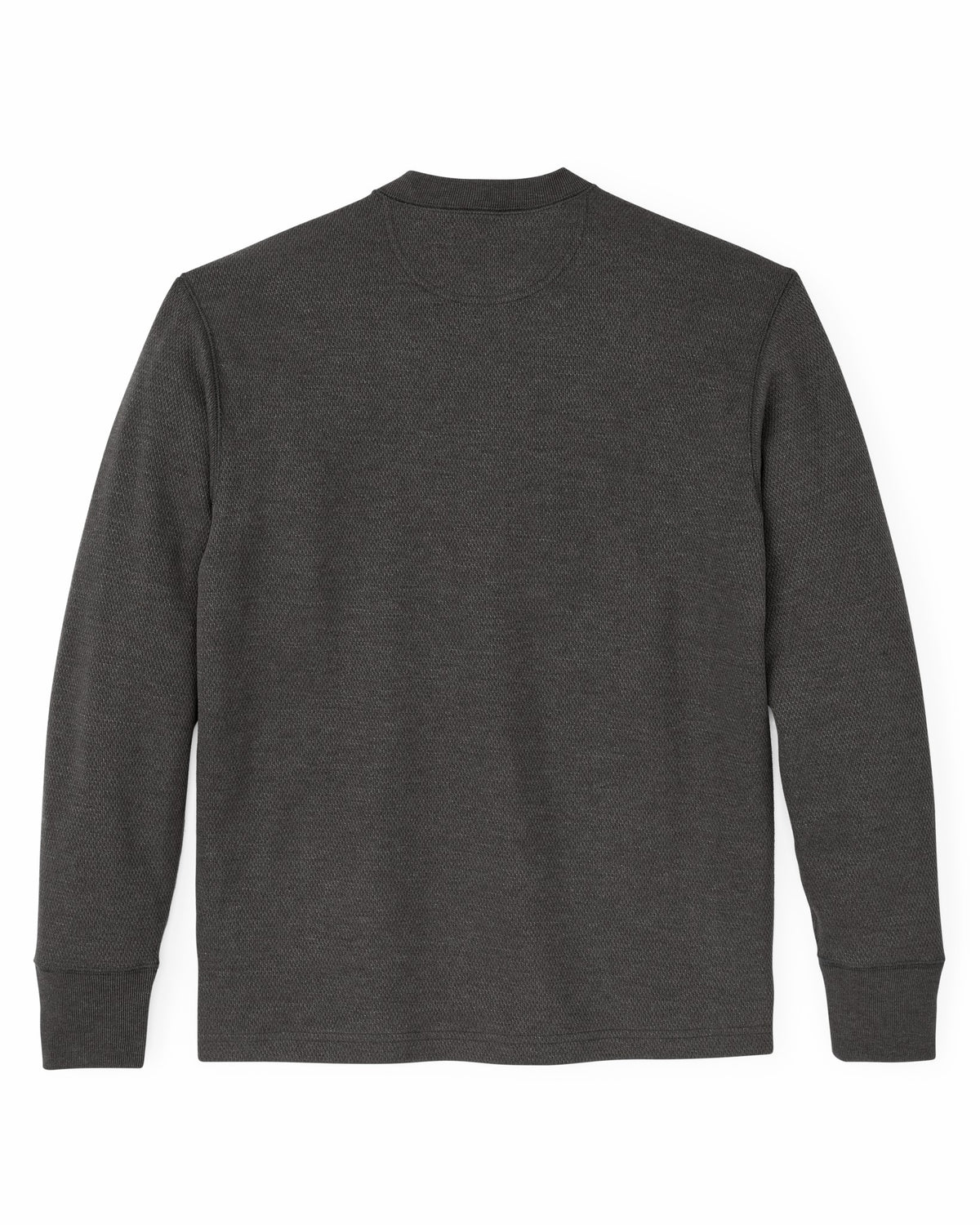 Men Filson Waffle Knit Henley - Charcoal