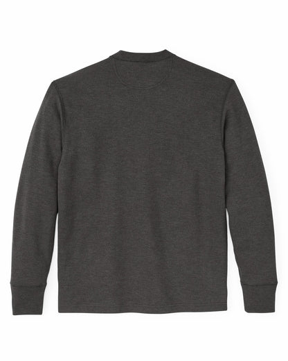 Men Filson Waffle Knit Henley - Charcoal