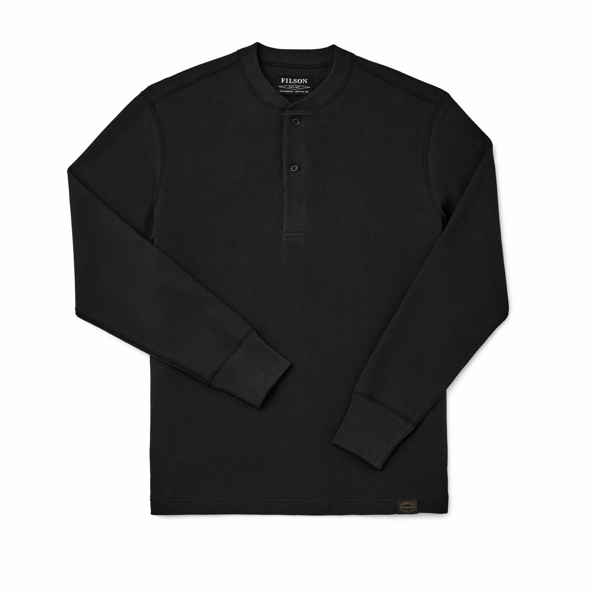 Men Filson Men's 100% Cotton Waffle Knit Henley