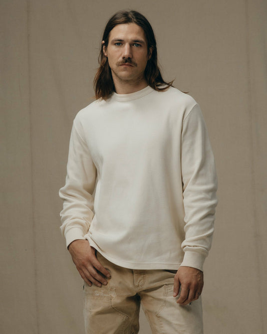 Men Filson Waffle Knit Thermal Crewneck