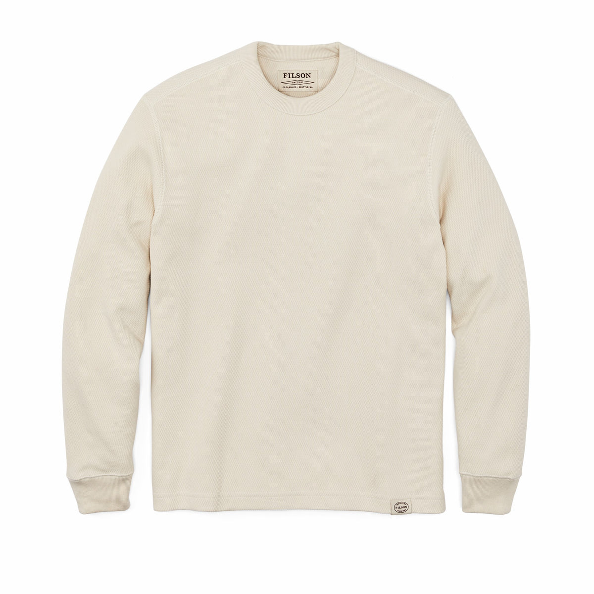 Men Filson Waffle Knit Thermal Crewneck