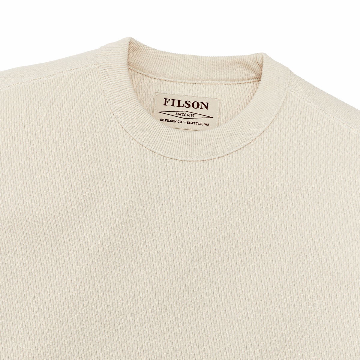Men Filson Waffle Knit Thermal Crewneck