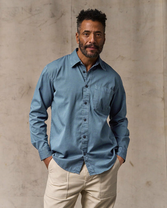 Men Filson 4.5-oz. Twill Shirt - Orion Blue