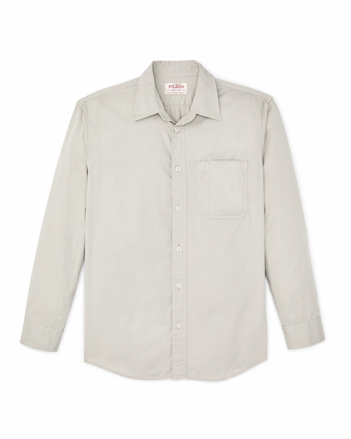 Men Filson 4.5-oz. Twill Shirt - Gray Sky