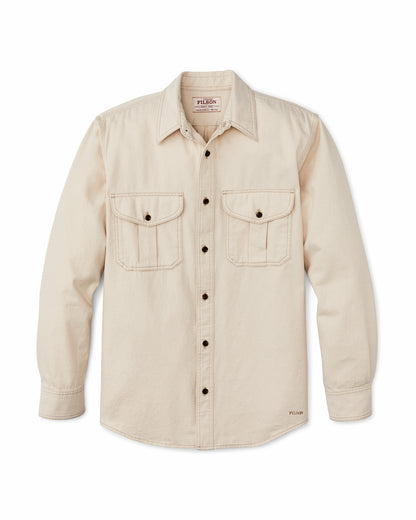 Men Filson Natural Twill Guide Shirt