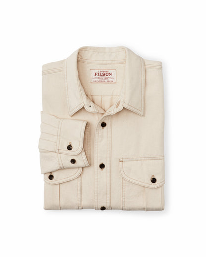 Men Filson Natural Twill Guide Shirt