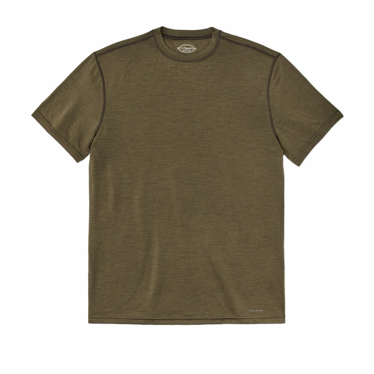 Men Filson Men's 210G Merino Wool Short Sleeve Crewneck Base Layer
