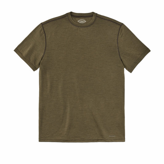 Men Filson Men's 210G Merino Wool Short Sleeve Crewneck Base Layer