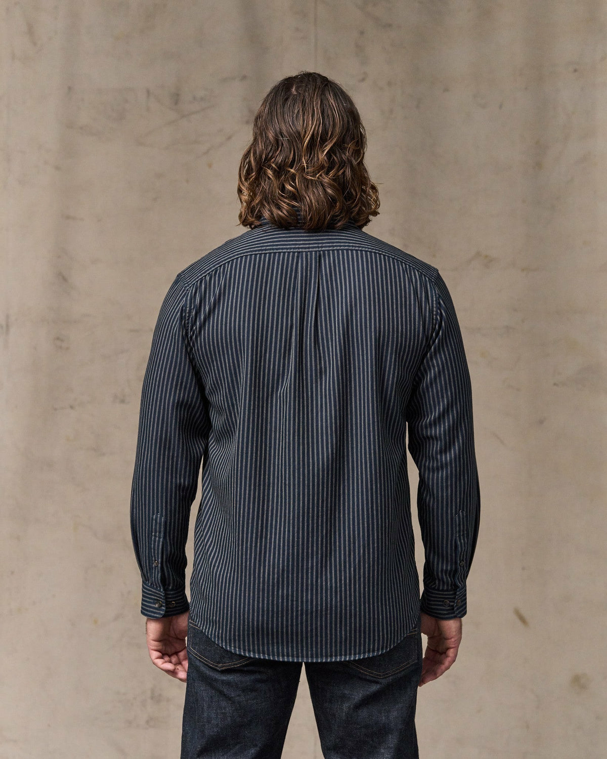 Men Filson Lightweight Alaskan Guide Shirt - Indigo / Ticking Stripe