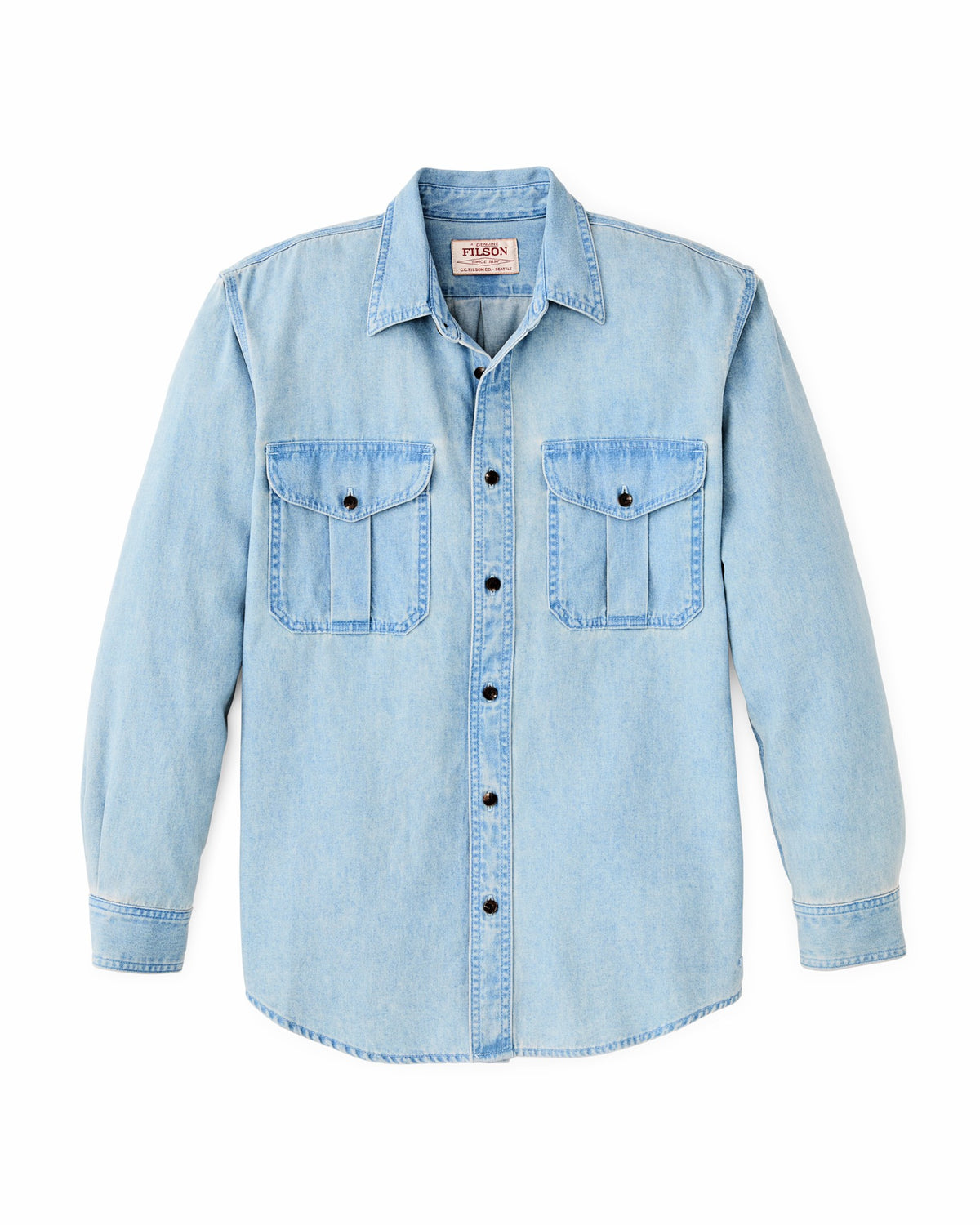 Men Filson Denim Guide Shirt - Light Indigo