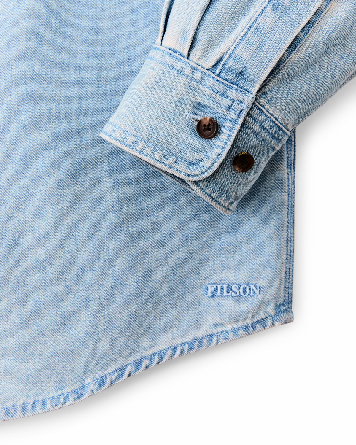 Men Filson Denim Guide Shirt - Light Indigo