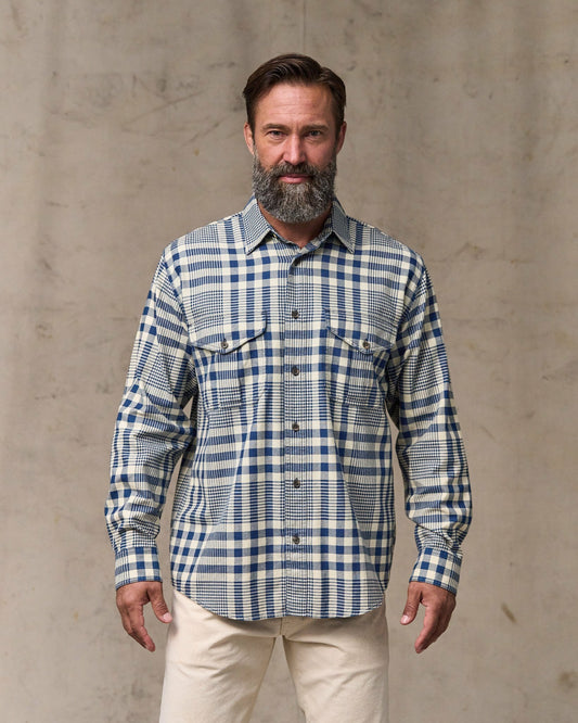 Men Filson Lightweight Alaskan Guide Shirt - Indigo Multi Plaid