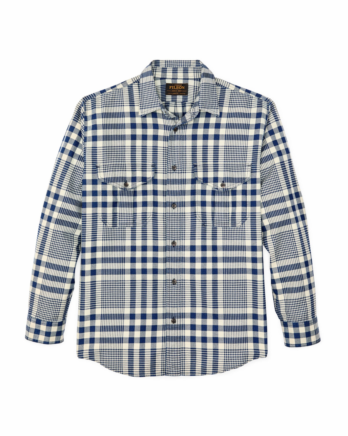 Men Filson Lightweight Alaskan Guide Shirt - Indigo Multi Plaid