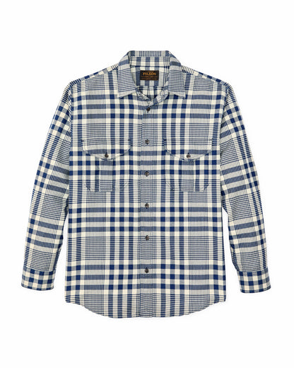 Men Filson Lightweight Alaskan Guide Shirt - Indigo Multi Plaid