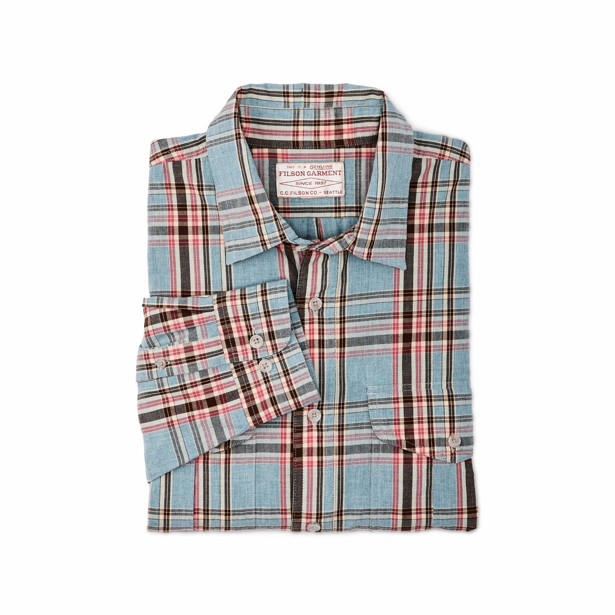 Men Filson Men's Washed Feather Cloth Shirt | FIlson
 – Filson