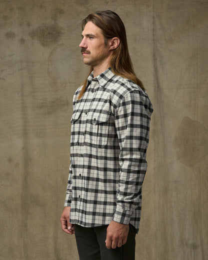Men Filson Alaskan Guide Shirt - Cream / Peat / Multi Plaid