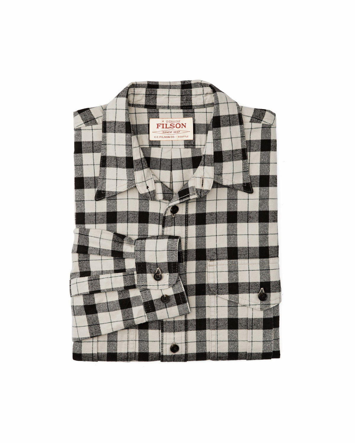 Men Filson Alaskan Guide Shirt - Cream / Peat / Multi Plaid