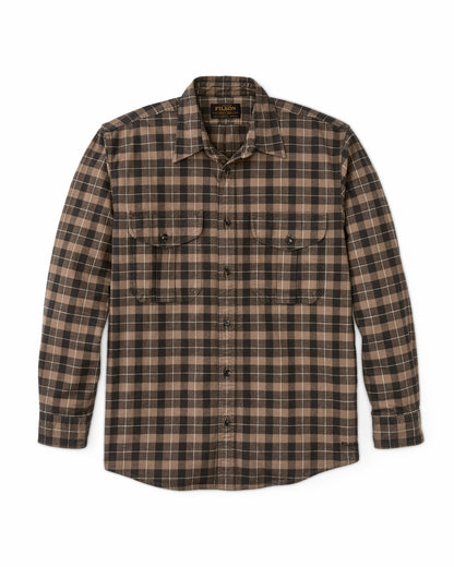 Men Filson Alaskan Guide Shirt - Light Brown / Peat / Multi Plaid