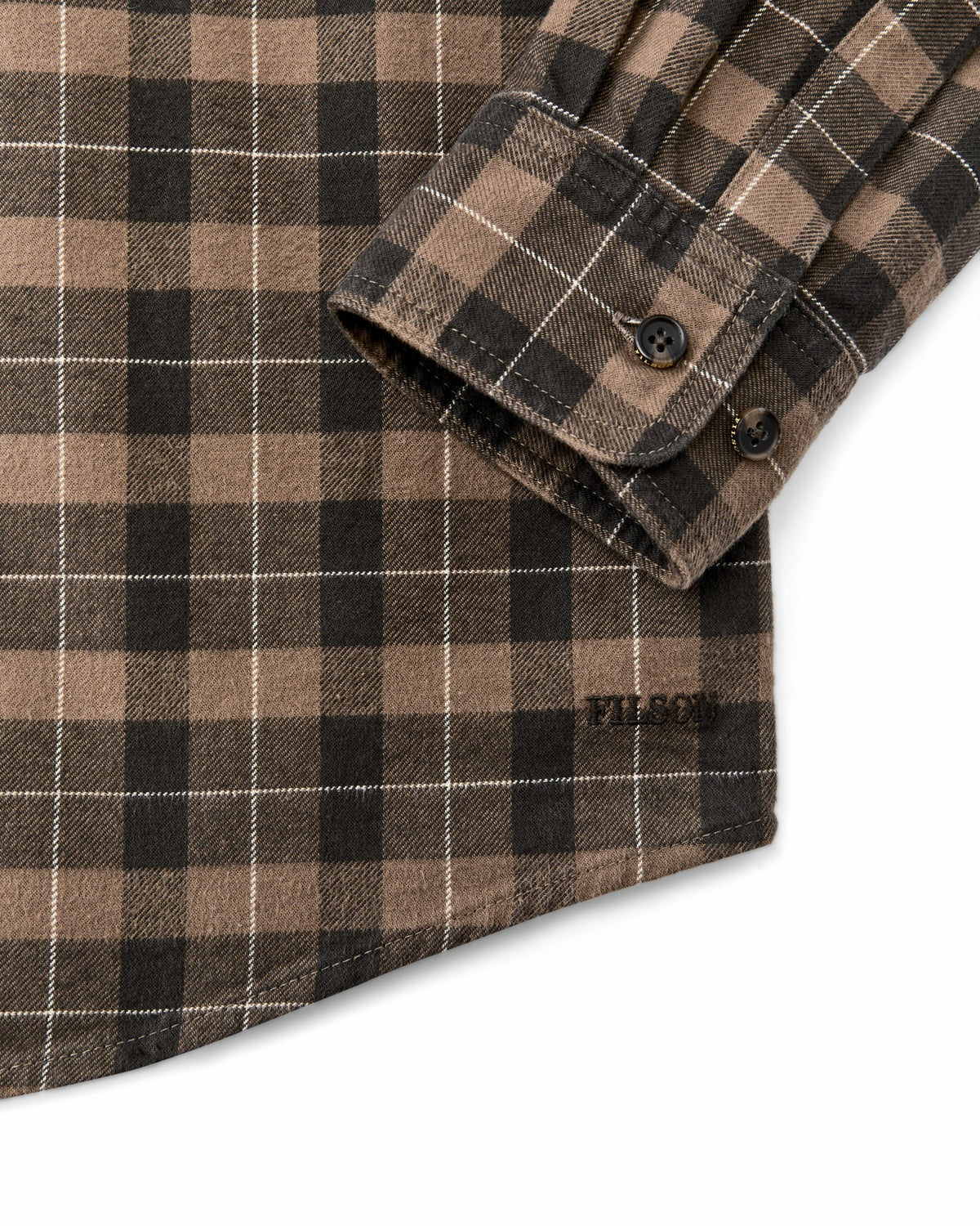 Men Filson Alaskan Guide Shirt - Light Brown / Peat / Multi Plaid
