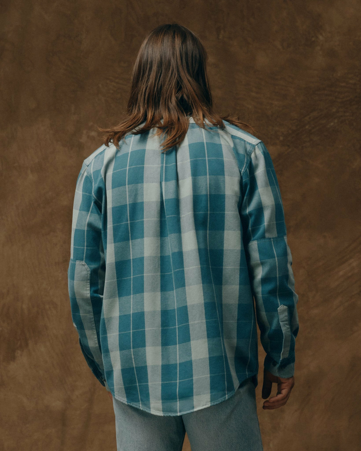 Men Filson Vintage Wash Alaskan Guide Shirt - Jasper / Dark Teal Plaid