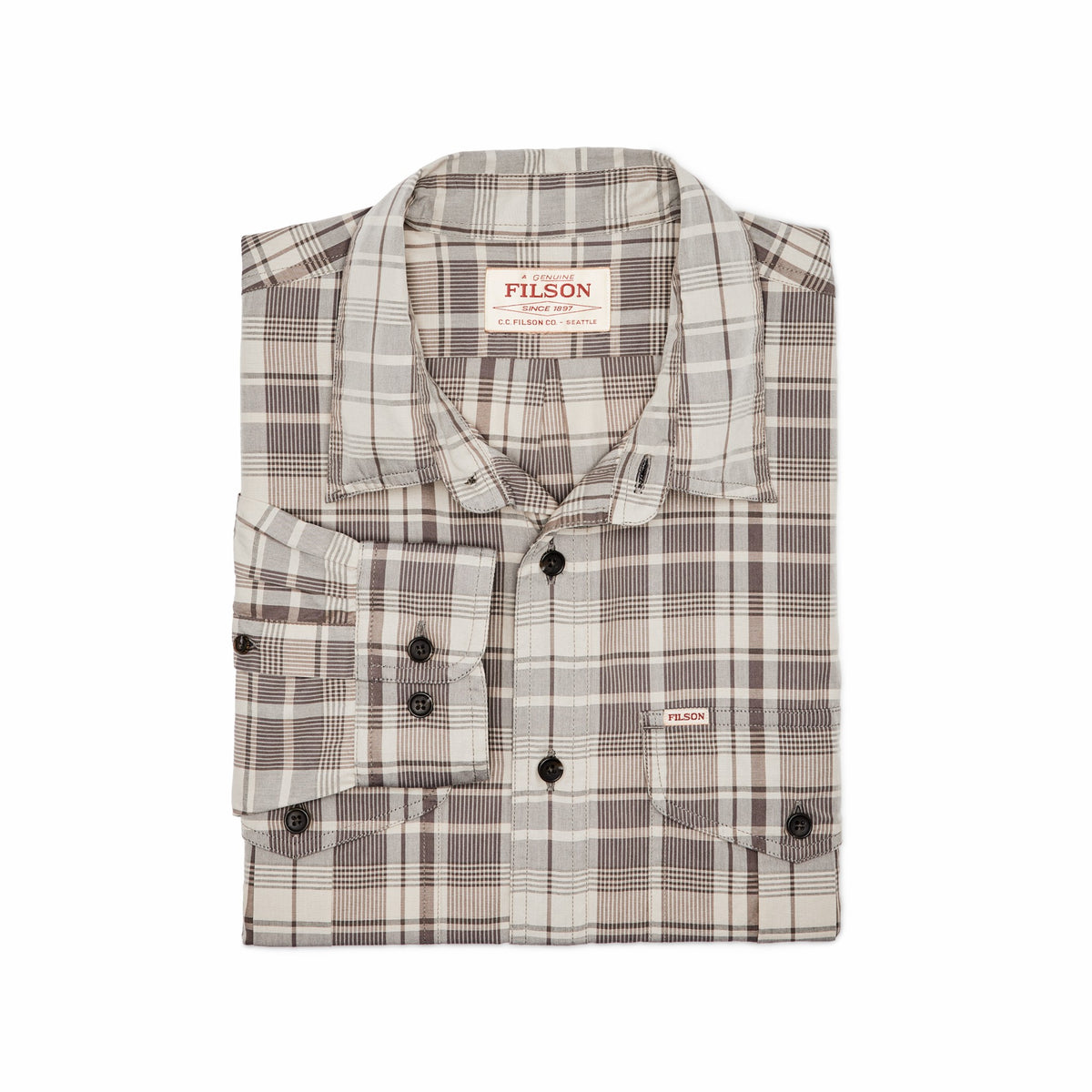 Men Filson Filson's Washed Feather Cloth Shirt