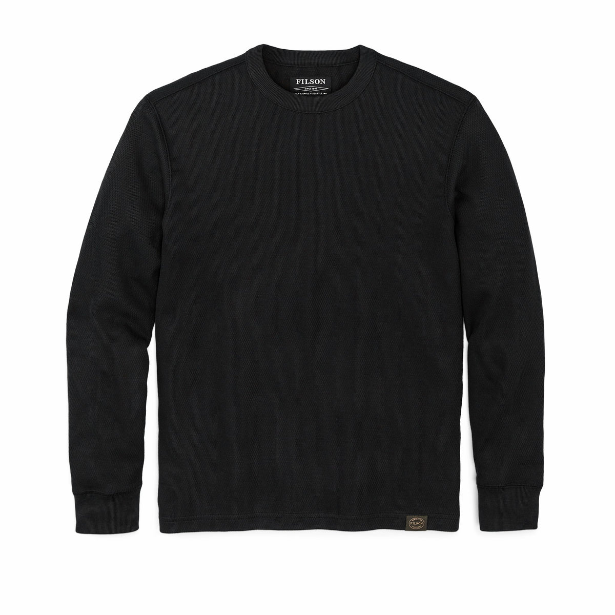 Men Filson Waffle Knit Thermal Crewneck