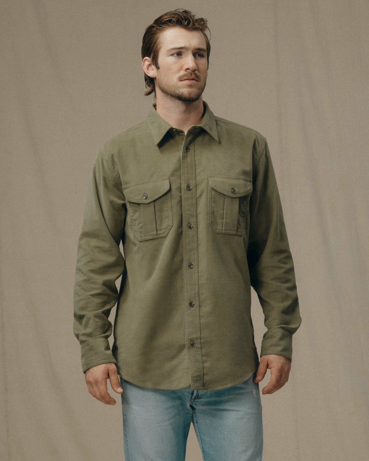 Men Filson Men's Moleskin Seattle Shirt — Button Up Shirt