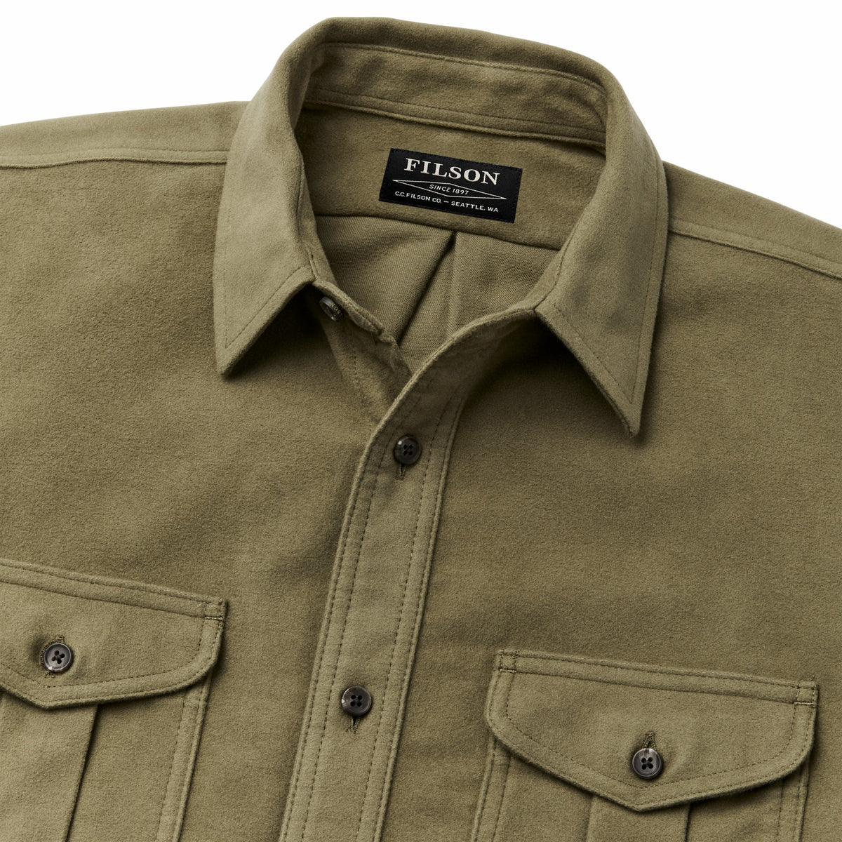 Men Filson Men's Moleskin Seattle Shirt — Button Up Shirt
