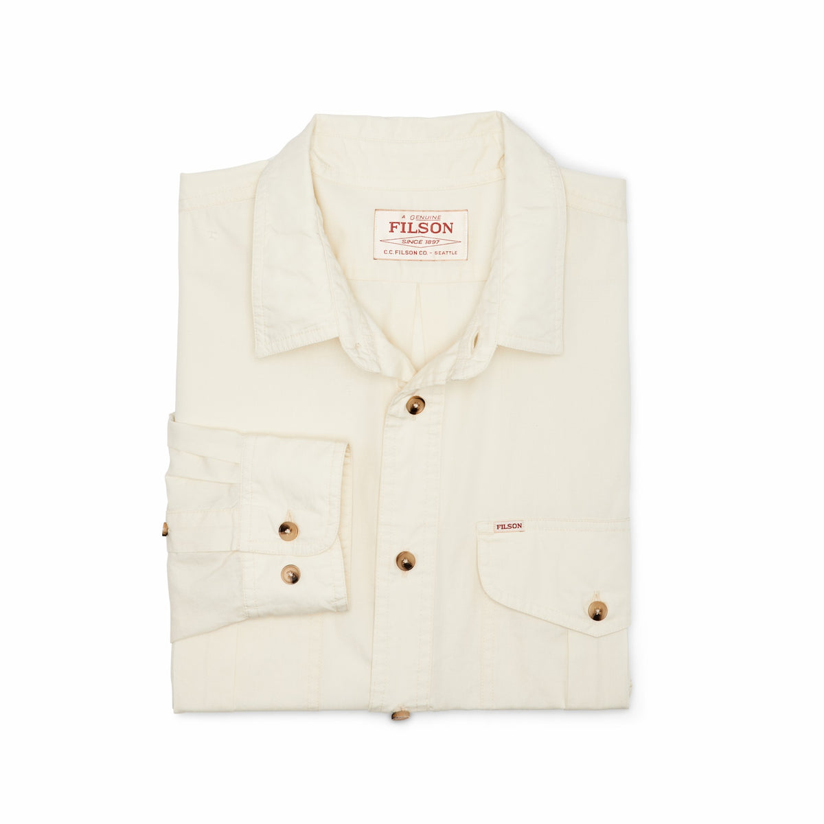 Men Filson Filson's Washed Feather Cloth Shirt