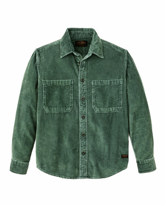 Men Filson 6-wale Corduroy Shirt - Seabed Green