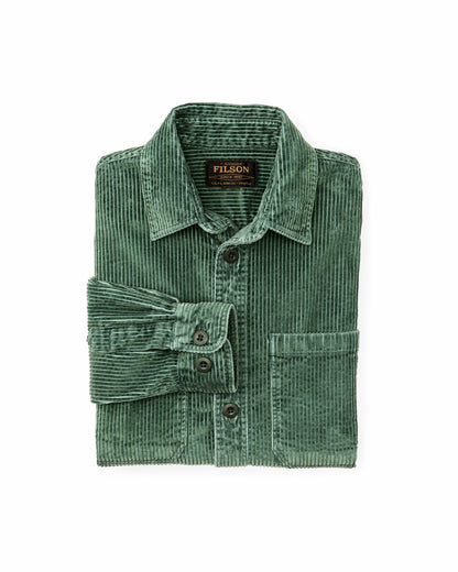 Men Filson 6-wale Corduroy Shirt - Seabed Green