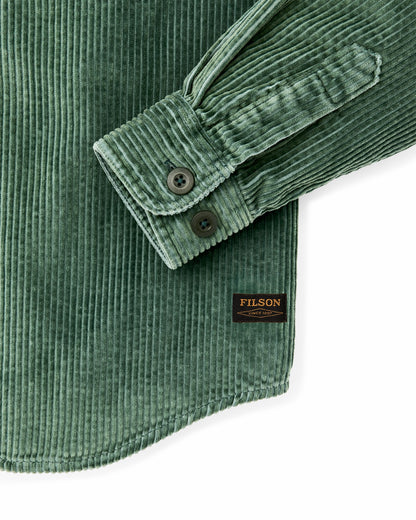 Men Filson 6-wale Corduroy Shirt - Seabed Green