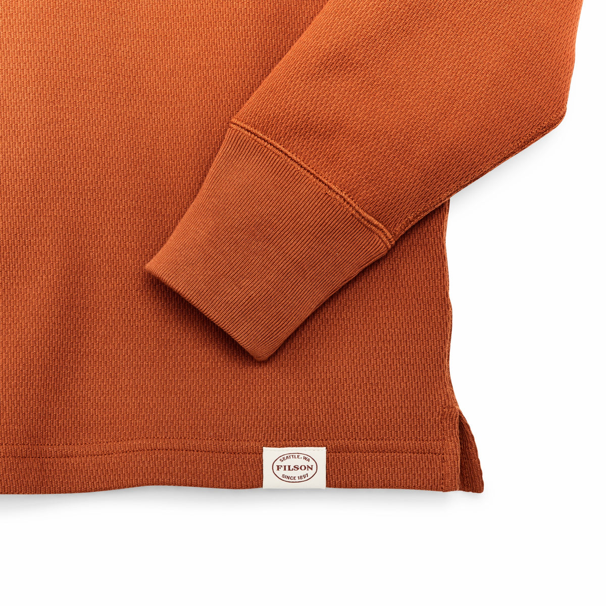 Men Filson Men's 100% Cotton Waffle Knit Henley