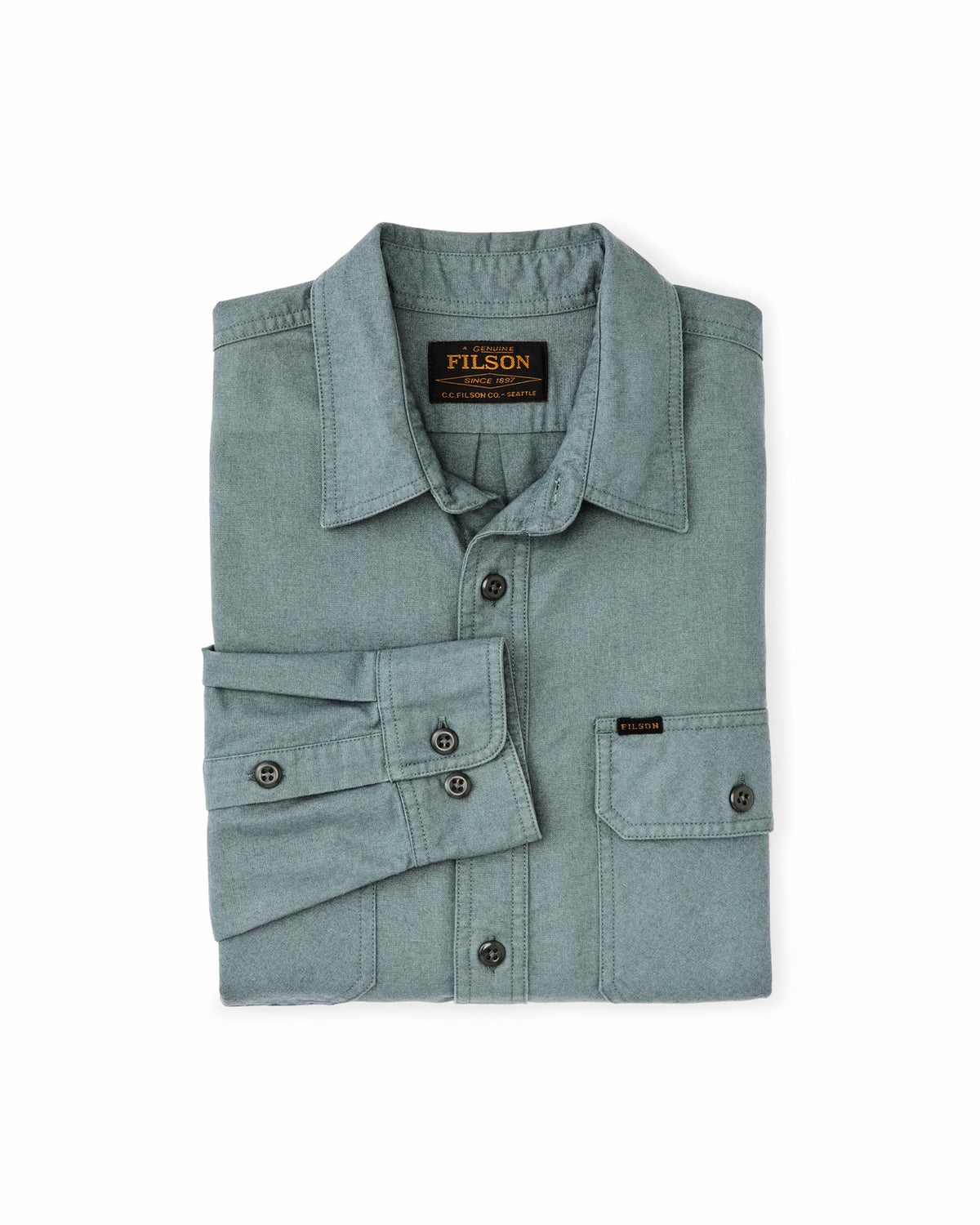 Men Filson Field Flannel Shirt - Balsam Green