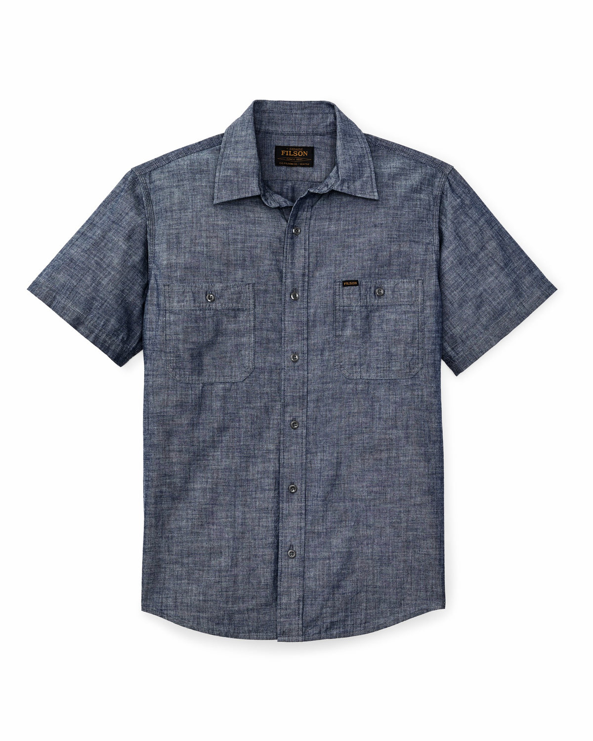 Men Filson Short Sleeve Chambray Shirt - Vintage Fade