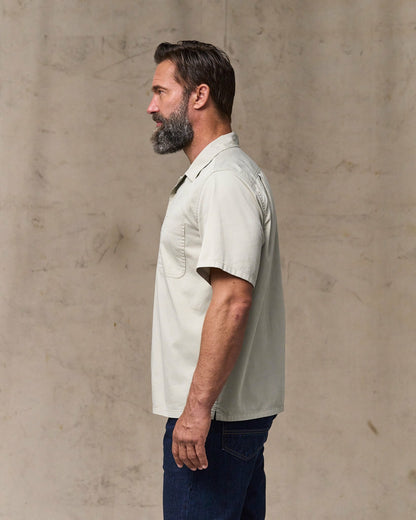 Men Filson Short Sleeve 4.5-oz. Twill Shirt - Gray Sky