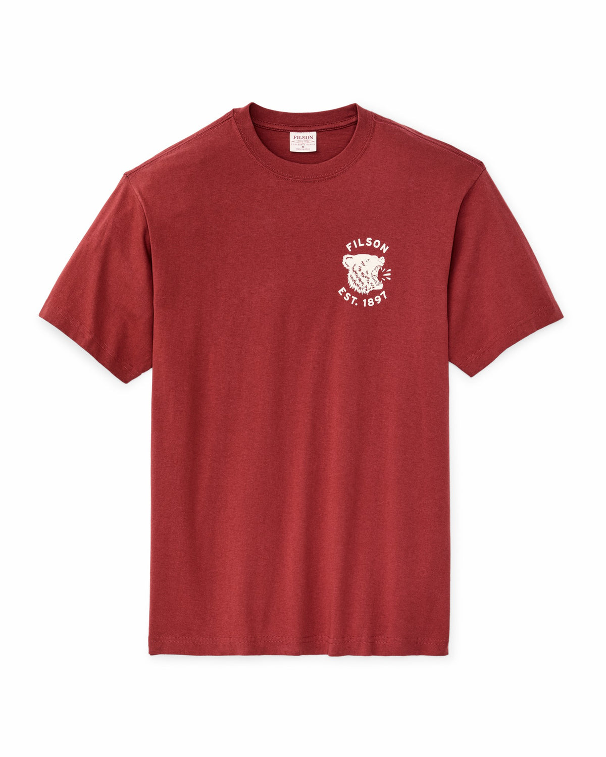 Men Filson Bear Graphic T-Shirt - Chili Oil