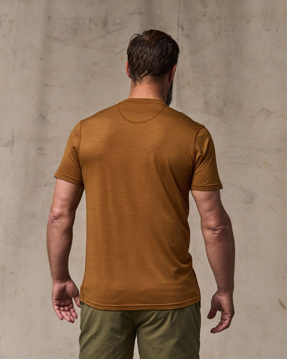 Men Filson Wool-Blend UPF T-Shirt - Whiskey